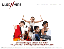 Tablet Screenshot of musicnmoreorlando.com
